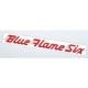 Chevy Valve Cover Decal, Blue Flame Six, 6-Cylinder, 1949-1952