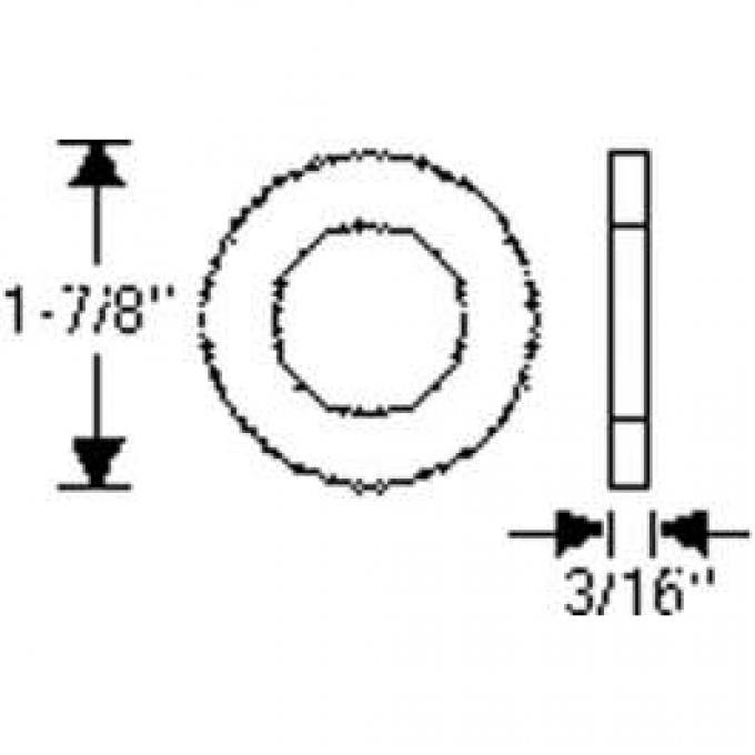 Chevy Seals, Rear Leaf Spring Seat, 1949-1954