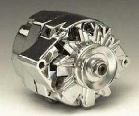 Chevy Alternator, 70 Amp, 1-Wire, Chrome, 1949-1954