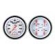 Early Chevy Classic Instruments Velocity Series SpeedTachular Analog Gauge Kit, Five Inch, White Face With Chrome Pointers, 1951-1952