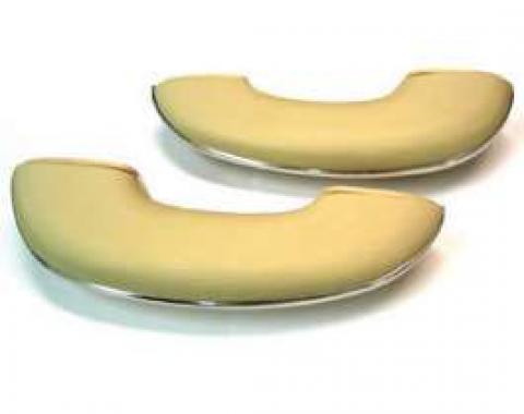 Chevy Armrests, Complete, Beige, 1953-1954