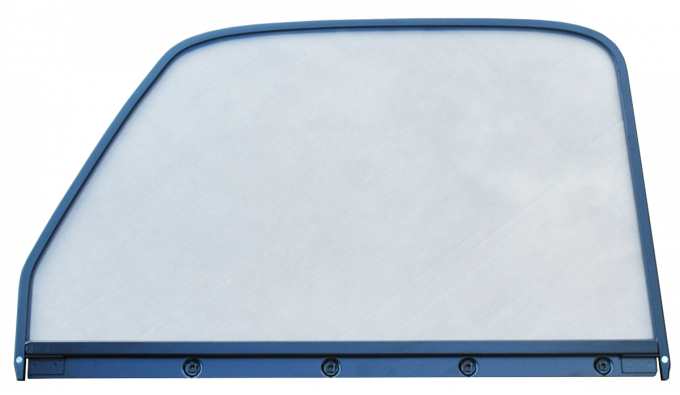 Key Parts '47-'50 Window Glass (Clear), w/Black Trim, Driver's Side 0846-913