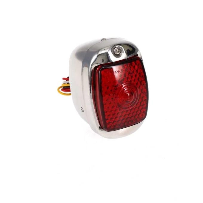 AMD Tail Light Assembly, Red Lens, 27 Red Sequential LED, 6 White License Lamp LED, Stainless Housing, LH, 47-53 Chevy GMC Truck X950-4047-3EL