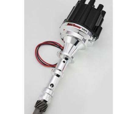 Pertronix Billet Distributor for Chevrolet 409 Engines (Ignitor II) with Mechanical Advance, Black / Female D101800