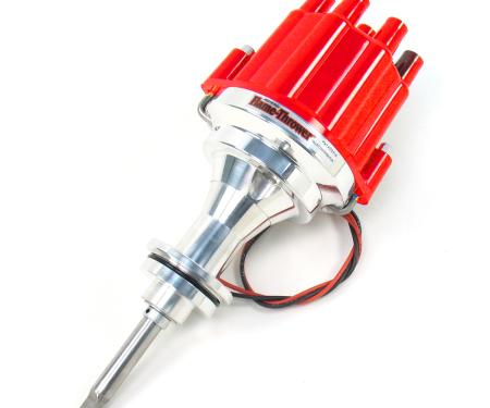 Pertronix Marine Billet Distributor for Mopar 273-360 Engines (Ignitor II), Red Cap Color D241801