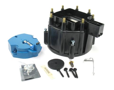 Pertronix Replacement Distributor Cap and Rotor Kit for HEI Distributors, Black (Service Part Only) D4000