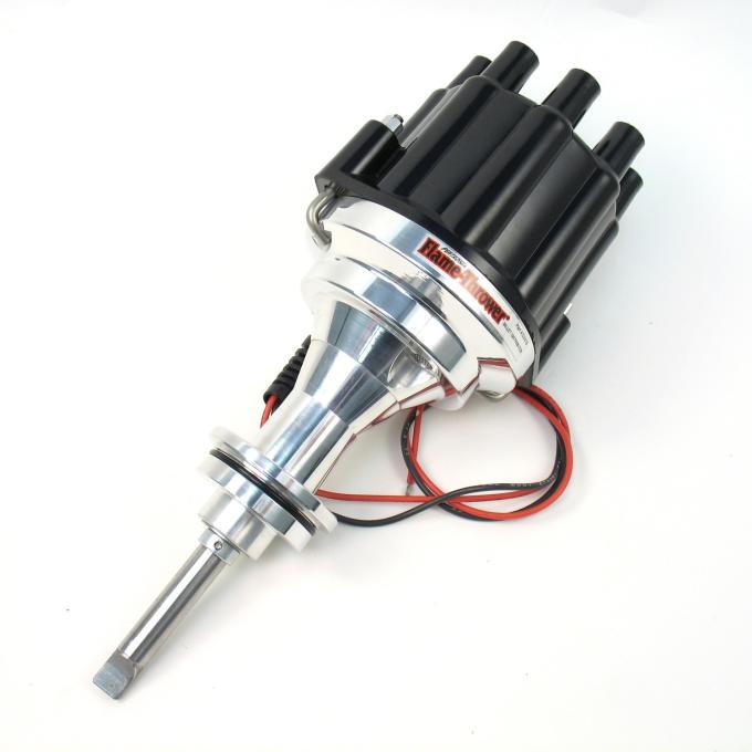 Pertronix Marine Billet Distributor for Mopar 273-360 Engines (Ignitor II), Black Cap Color D241800