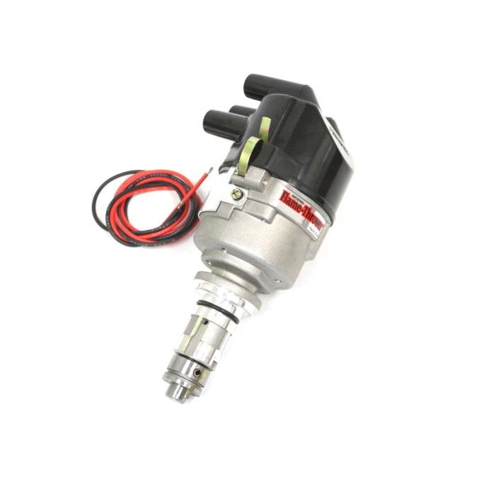 Pertronix Stock Look 45D4 Distributor for British 4 Cylinder Engines (Ignitor) with Mechanical Advance, Side Exit / 12V Negative D176629