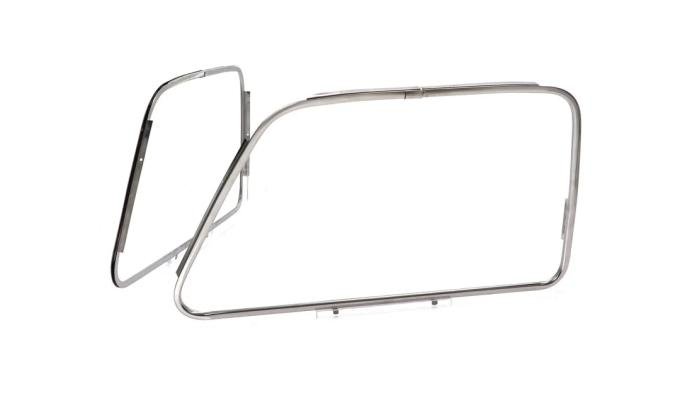 AMD Door Glass Outside Reveal Molding, Stainless, Pair, 47-55 Chevy GMC Pickup Suburban X547-4047-4SP