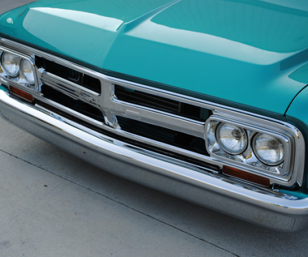 Key Parts '67-'72 Custom "Smoothie" Front Bumper, Chrome SLC-001