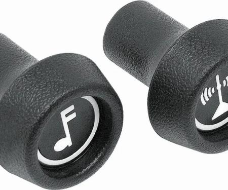 AMD Radio Control Knobs 2 Piece Set (Volume & Tuning), Fits many 71-78 GM models K-330107