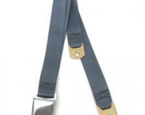 Seatbelt Solutions Chevy 1955-1957  Universal Lap Belt, 60" with Chrome Lift Latch 1800604002 | Blue