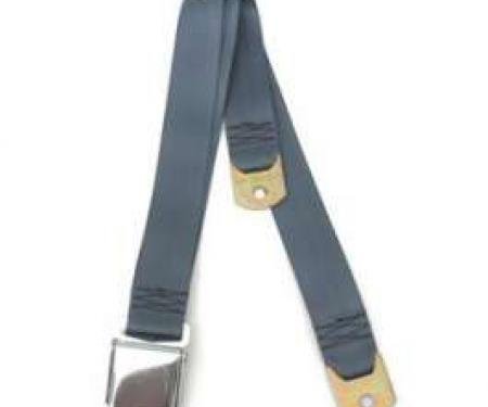 Seatbelt Solutions Chevy 1955-1957  Universal Lap Belt, 60" with Chrome Lift Latch 1800604002 | Blue