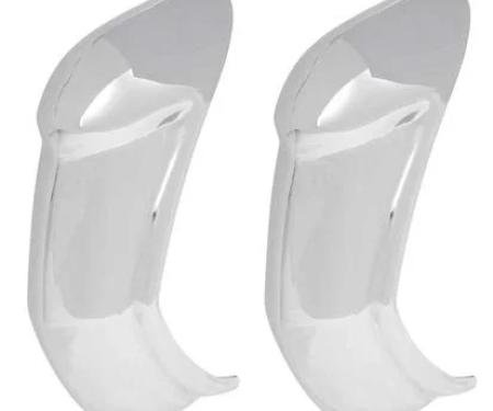 AMD Rear Chrome Bumper Guards, Pair, 55-58 Chevy GMC Cameo Pickup Truck X980-4055-2P