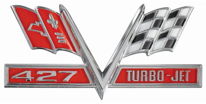 Fender Emblems, 427 Turbo-Jet, 1965-1967