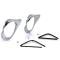 AMD Headlamp Bezels with Seals, Pair, 55-57 Chevy GMC Pickup Truck Suburban X145-4055-S