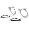 AMD Headlamp Bezels with Seals, Pair, 55-57 Chevy GMC Pickup Truck Suburban X145-4055-S