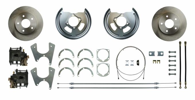 Full Size Chevy Rear Disc Brake Kit, For Cars With 10 Or 12 Bolt Rear Ends, 1965-1972