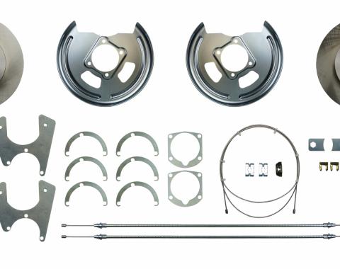 Full Size Chevy Rear Disc Brake Kit, For Cars With 10 Or 12 Bolt Rear Ends, 1965-1972