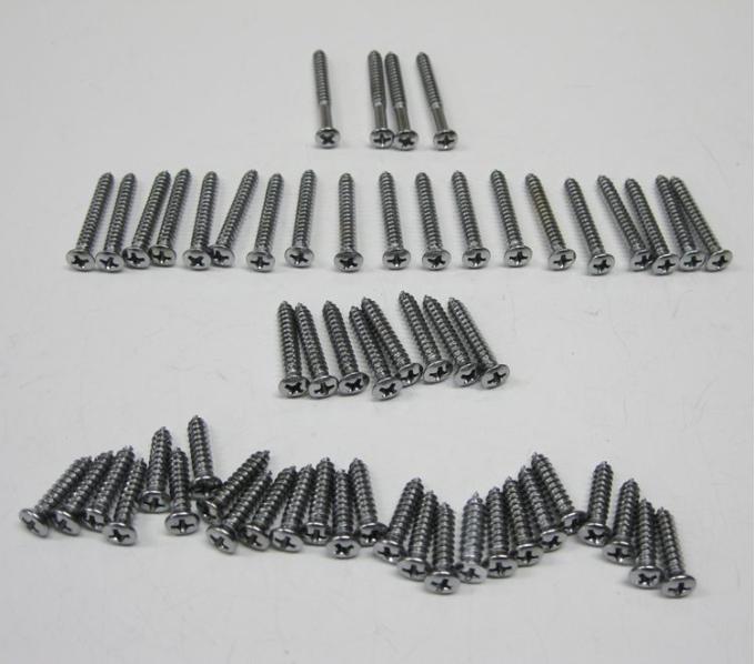 Redline Restomotive® 1956-1957 Chevy 4- Door Sedan Interior Garnish Molding Trim Screw Set