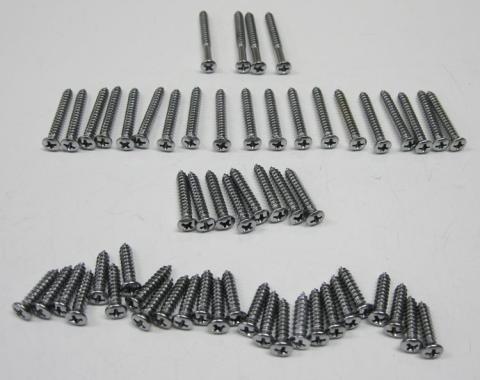 Redline Restomotive® 1956-1957 Chevy 4- Door Sedan Interior Garnish Molding Trim Screw Set