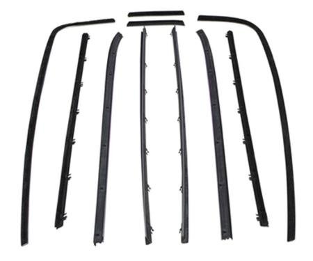 Metro Moulded Parts Window Sweeper Set, 58 Chevrolet Impala 2 Door Hardtop, Set of 10 WC 7200-40