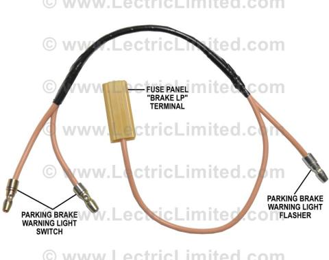 Lectric Limited 1957 Chevrolet Nomad Parking Brake Warning Light Switch Harness 90803