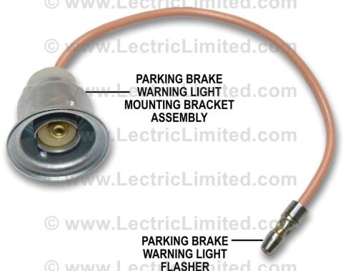 Lectric Limited 1957 Chevrolet Nomad Parking Brake Warning Light Wire 90804