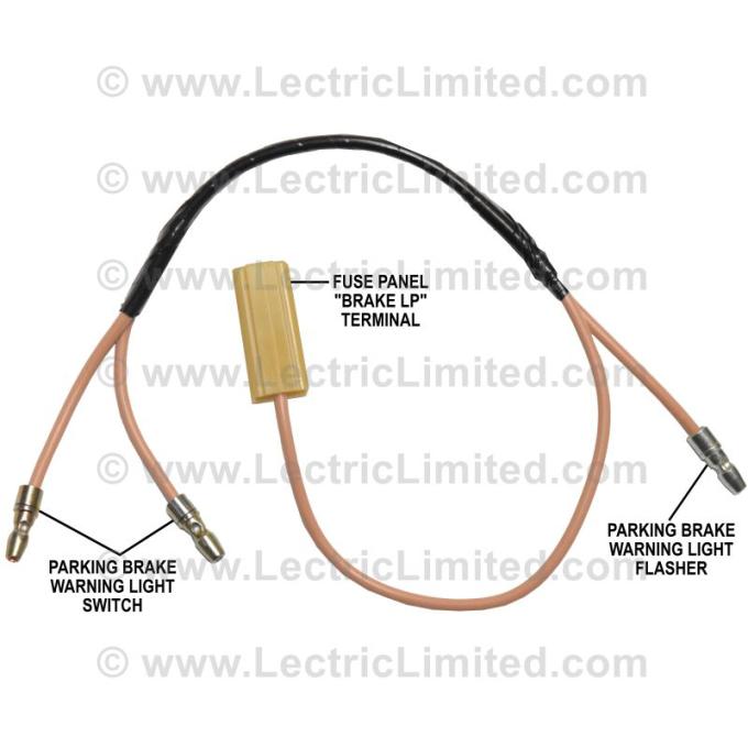 Lectric Limited 1957 Chevrolet Nomad Parking Brake Warning Light Switch Harness 90803