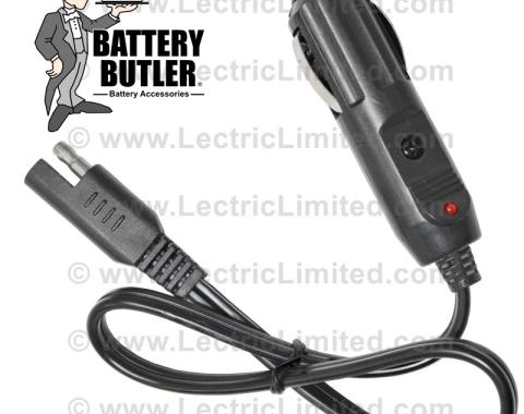 Lectric Limited 1929-2012 American Motors / Buick / Cadillac / Chevrolet / Chrysler / DeSoto / Dodge / Ford / GMC / Jeep / Mercury / Oldsmobile / Plymouth / Pontiac / Studebaker / Volkswagen Battery Butler – Cigarette Lighter & Power Plug Adapter BBPA101