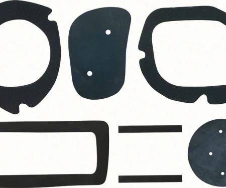 AMD Dash Air Duct Seal Set, For LH and RH Side with Astro Ventilation, 69 Camaro Firebird Fullsize Chevy Car K-K227