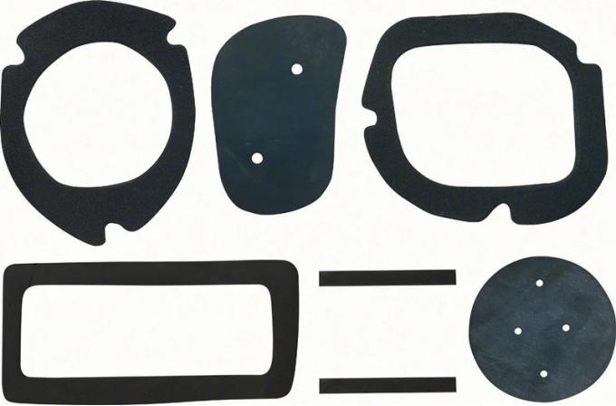 AMD Dash Air Duct Seal Set, For LH and RH Side with Astro Ventilation, 69 Camaro Firebird Fullsize Chevy Car K-K227