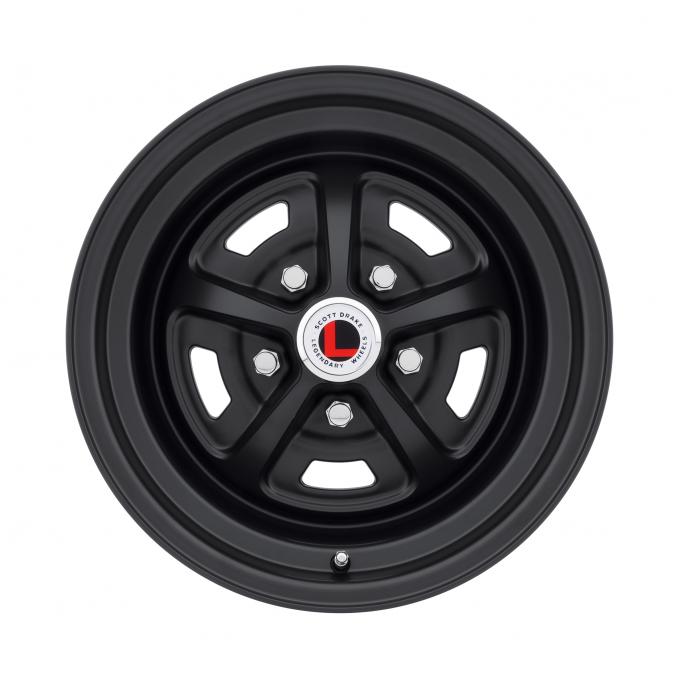 Legendary Wheels 1964-1973 Ford Mustang 17 X 8 Magnum 500 Alloy Wheel, 5 on 4.5 BP, 4.75 BS, Stealth Black LW50-70854E