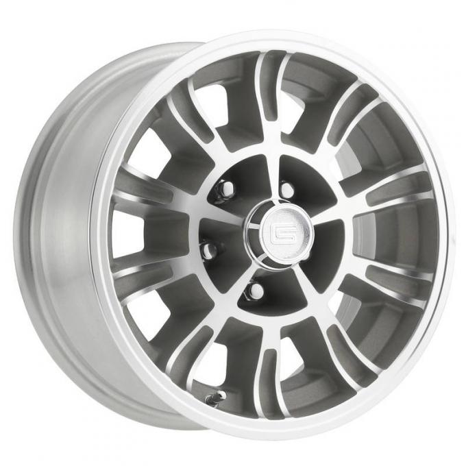 Legendary Wheels 1964-1973 Ford Mustang 15x7 Legendary GT6 Wheel 5 on 4.5 BP, 4.25 BS, Clear Coat/ Machined LW66-50754C