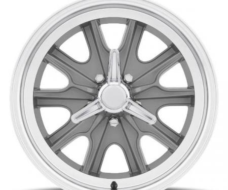 Legendary Wheels HB45, 17 X 7 In., 5 X 4.5, 4.25 BS, Charcoal/Machined LW90-70754B