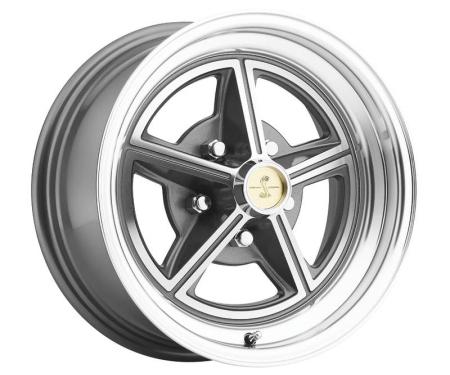 Legendary Wheels 1964-1973 Ford Mustang 15 X 7 Magstar II Alloy Wheel, 5 on 4.5 BP, 4.25 BS, Charcoal / Machined LW30-50754B