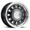 Legendary Wheels 1964-1973 Ford Mustang LW 60 15x7 12 Slot Rim 4x4.5" Black LW60-50744A