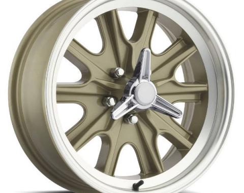 Legendary Wheels 1964-1973 Ford Mustang 17 X 8 Legendary HB45 Alloy Wheel, 5 on 4.5 BP, 4.75 BS, 5 Lug, Gold Haze LW90-70854F