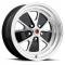Legendary Wheels 1964-1973 Ford Mustang 17x7 Styled Alloy Wheel, 5 on 4.5 BP, 4.25 BS, Gloss Black / Machined LW20-70754A