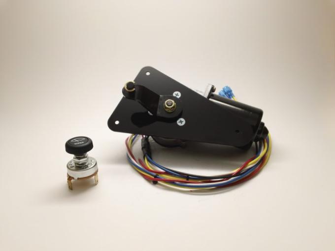 Full Size Chevy Electric Wiper Motor, Replacement, With Delay Switch,1963-1964