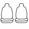 Covercraft Precision Fit Leatherette Front Row Seat Covers GTC877LTSN