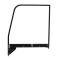 AMD Door Glass Assembly w Paintable Trim, Clear, LH, 55-59 Chevy GMC Truck X550-4055-2L