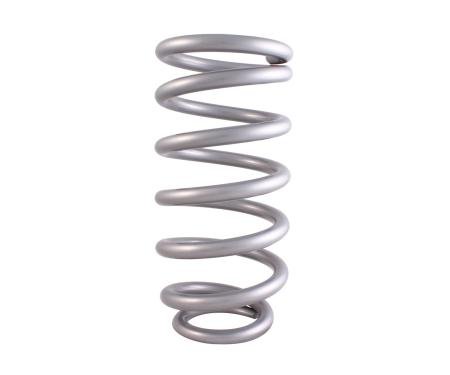 QA1 Spring, Cr-Si Ht High Travel 4.125" 10" X 650 Lbs/In. Tapered Silver Pc 10HTBF650
