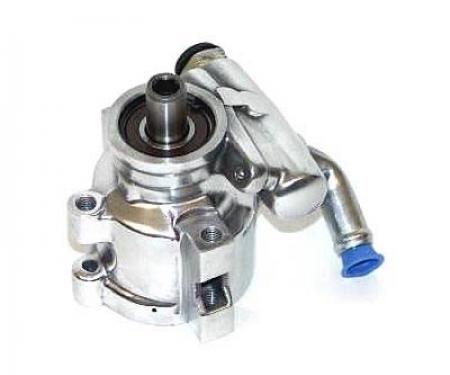 Full Size Chevy Power Steering Pump, Polished Aluminum, 1958-1972