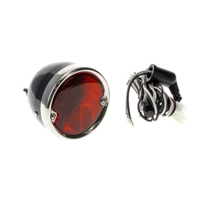 AMD Tail Lamp Assembly, Black Housing, LH or RH, 55-59 Chevy GMC C/K Stepside Pickup X950-4055-1