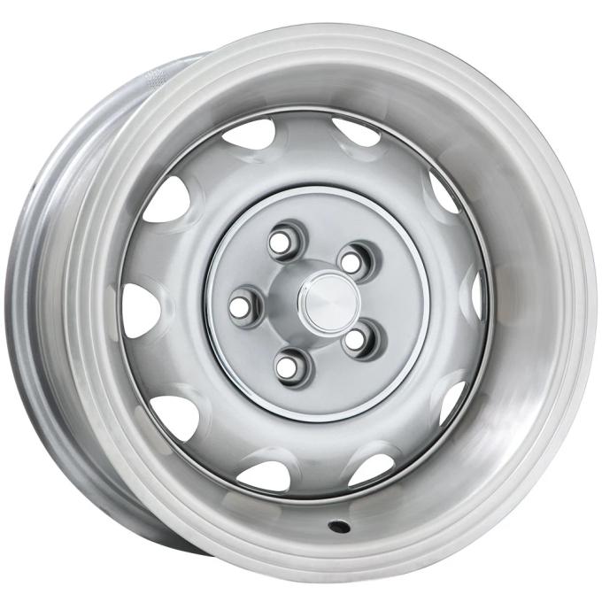 Wheel Vintiques 14x6 Chrysler Rallye Silver 5X4" bolt 4" backspace 61-465404