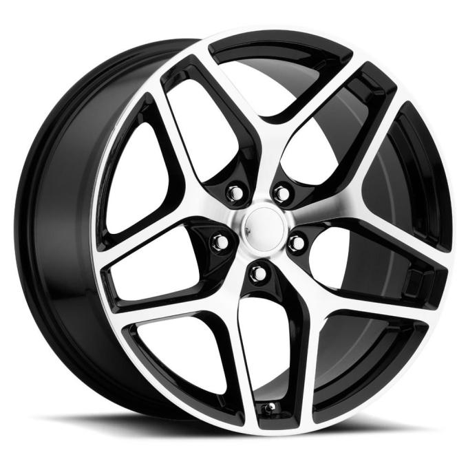 Factory Reproductions FR 27f &ndash; Z28 Camaro Replica Flow Form Wheels 20x10 5x120 +35 HB 66.9 Camaro Z28 Flow Form Gloss Black Machine Face with Cap 27010352007F