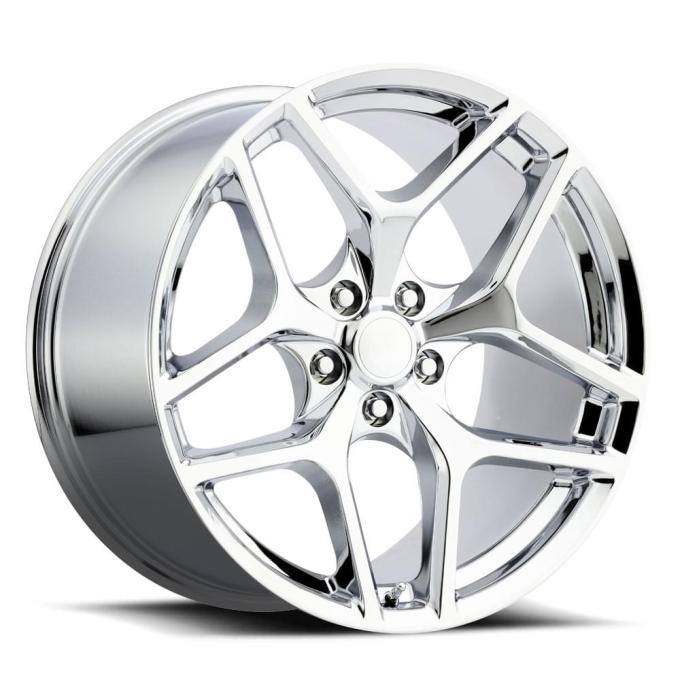 Factory Reproductions FR 27f &ndash; Z28 Camaro Replica Flow Form Wheels 20x10 5x120 +35 HB 66.9 Camaro Z28 Flow Form Chrome with Cap 27010352001F