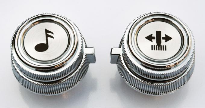 Key Parts '78-'87 Chrome Radio Knobs 0850-670