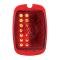 United Pacific 27 LED Sequential Tail Light Lens For 1937-38 Chevy Car & 1940-53 Chevy Truck - R/H 110111